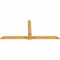 Ekena Millwork Eugene Rough Sawn Timber Gable Bracket, Western Red Cedar, 108"W x 49"H x 2"D x 6"F, 11/12 Pitch GBW108X49X0206EUG00RWR - alternate 4